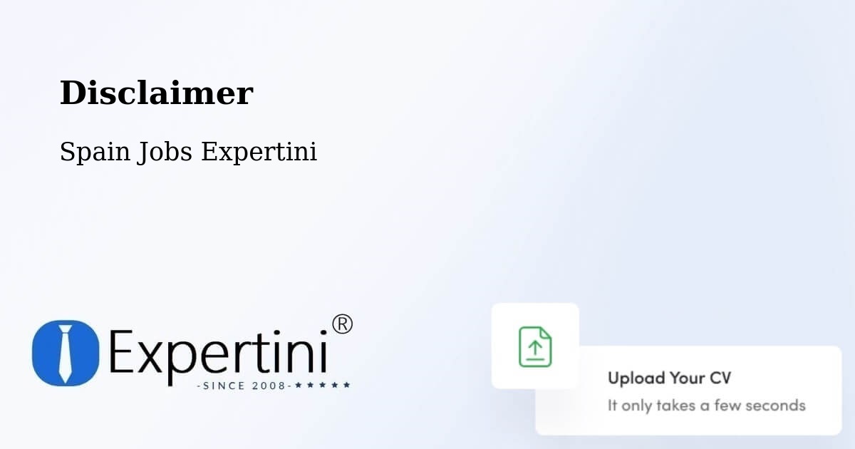 Disclaimer – Facheca - Spain Jobs Expertini
